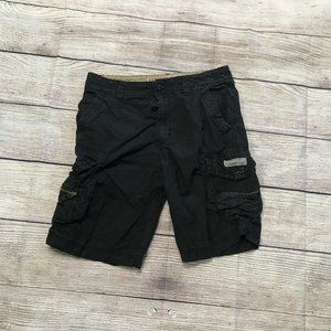 Unionbay Men's Cargo Shorts Size 32 Black Cotton